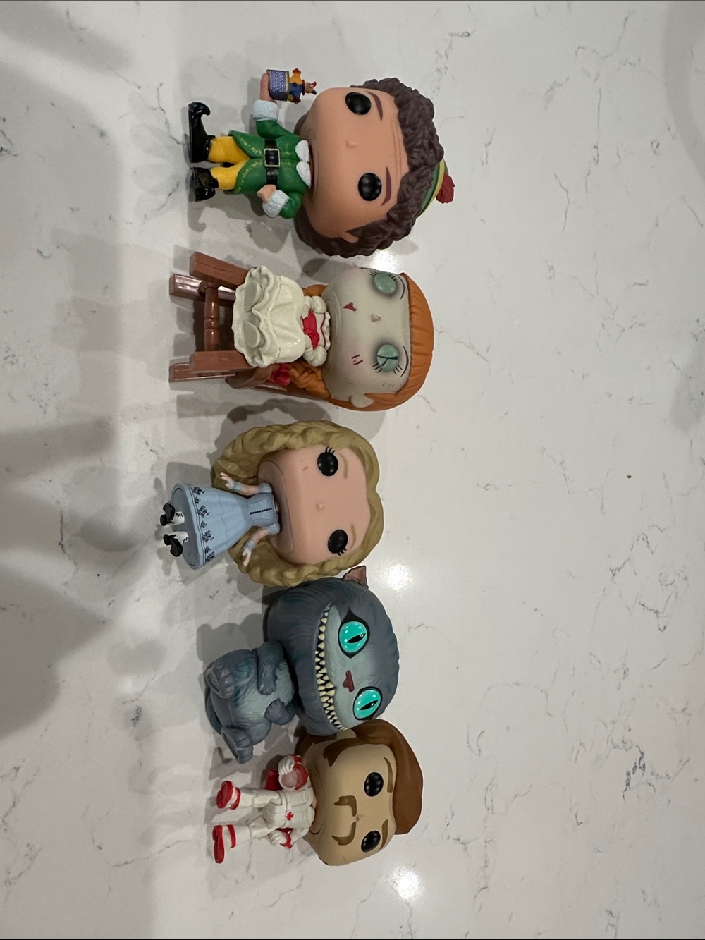 Funko Figures Set – Green, Blue, Cream, Brown, Gray, Yellow, Red